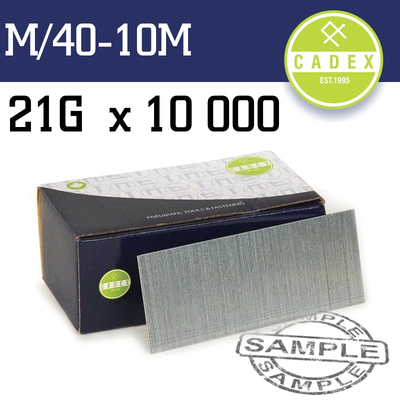 Cadex T40 Brad Nail 21G 40Mm Galv 10000Pce