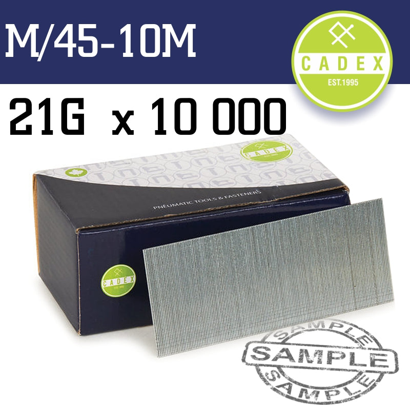 Cadex T45 Brad Nail 21G 45Mm Galv 10000Pce