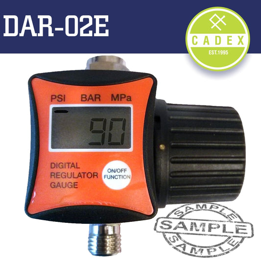 Cadex Air Regulator & Digital Gauge 1/4'Mf 0-11Bar
