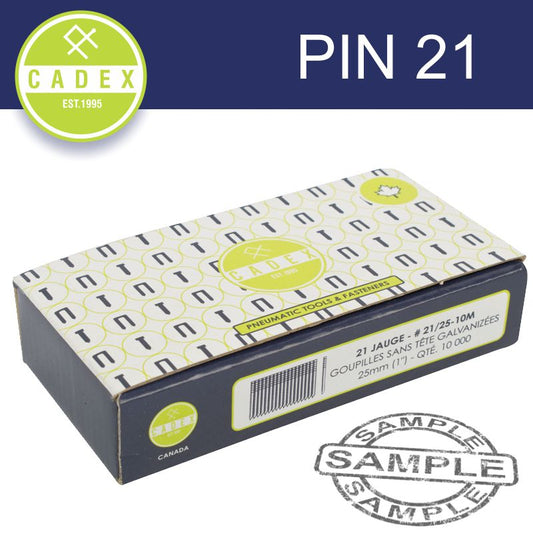 Cadex Headless Pin 21G 25Mm Galv 10000Pce