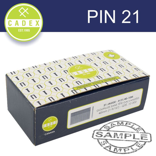 Cadex Headless Pin 21G 40Mm Galv 10000Pce