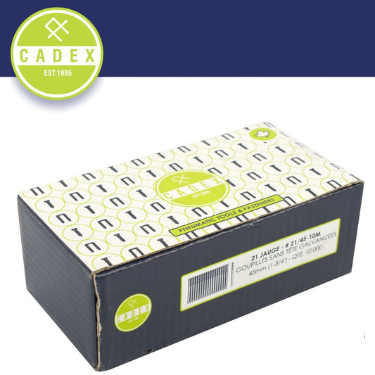 Cadex Headless Pin 21G 45Mm Galv 10000Pce