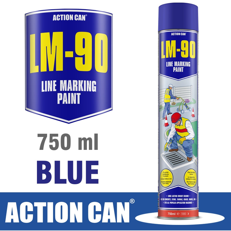 Lm-90 Blue 750Ml Line Marking Paint