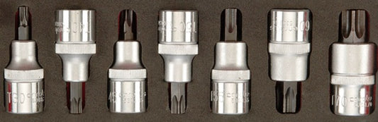 Carolus Socket Torx Set 1/2"  7Pce