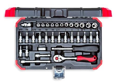 Carolus Socket 1/4"  Set 33Pce