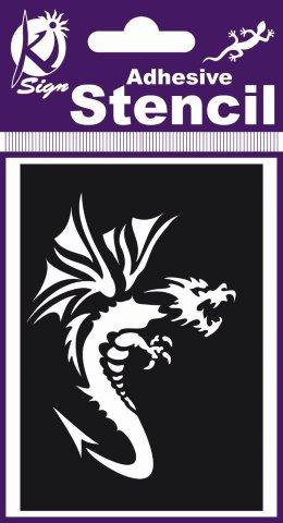 Adhesive Stencil Dragon 100 X 70Mm
