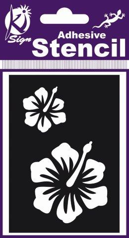 Adhesive Stencil Hibiscus 100 X 70Mm
