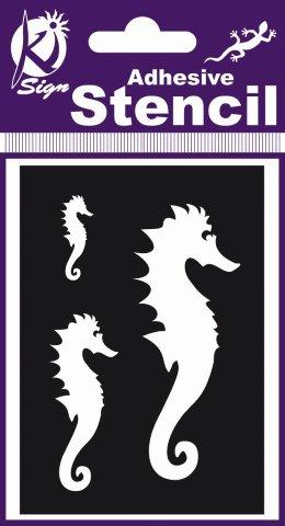 Adhesive Stencil Sea Horse 100 X 70Mm