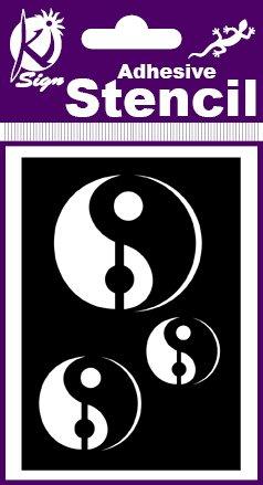 Adhesive Stencil Yin & Yang  100 X 70Mm