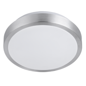 Brightstar Sleek Aluminium, Iron, and Acrylic Ceiling Fitting for 2 x 60W ES (E27) Bulbs (325mm Diameter)
