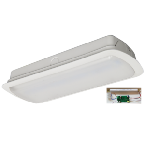 Brightstar CF134 Emergency LED Ceiling Light, IP30, 3W, 6000K, Cream White ABS