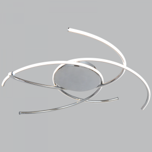 Brightstar CF162 LED Polished Chrome and PVC Ceiling Fitting (24W, 3000K)