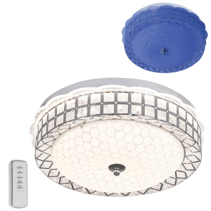 Brightstar RGB Colour Changing Polished Chrome Ceiling Fitting with Remote Control