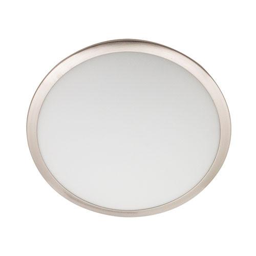 Satin Chrome With White Glass Ceiling Light 400Mm