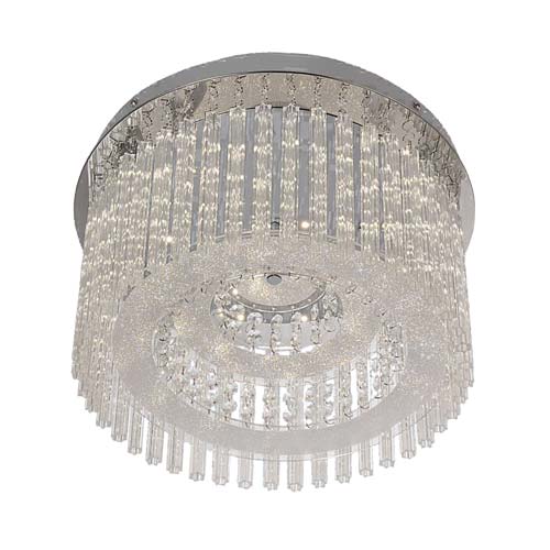 Wave Stainless Steel Led Ceiling Fitting