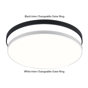 Brightstar CF386-24W CCT LED Polycarbonate Ceiling Light with Interchangeable Rings
