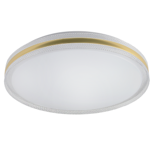 Brightstar CF437/CF438 Gold Rim LED Ceiling Fitting with Clear PMMA (Available in 24W & 36W)