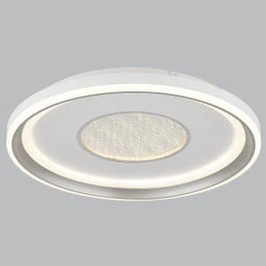 Brightstar Champagne Gold Iron and Acrylic 52W LED Ceiling Fitting with 3-Color Temperature (CCT) Switch