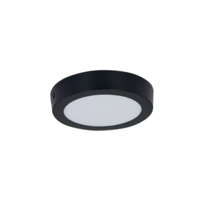 Brightstar CF535 Matt Black 6W LED Aluminium Ceiling Fitting (4000K, 400 Lumens)