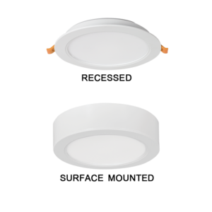 Brightstar Versatile White Polycarbonate 2-in-1 LED Ceiling Fitting