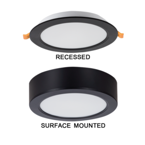 Brightstar CF538 Matt Black Polycarbonate 2-in-1 LED Ceiling Fitting