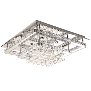 Brightstar CF573 LED Polished Chrome Ceiling Fitting with Crystals