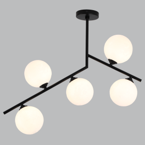 Brightstar CF607/5 Black Metal and Plastic Ceiling Fitting