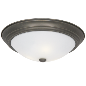 Brightstar CF8206 Antique Metal Base Ceiling Fitting with Frosted Glass