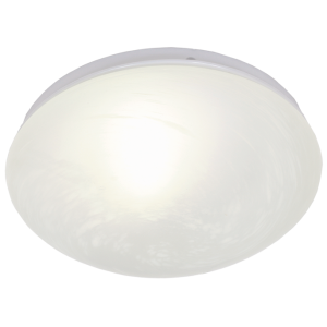 Brightstar CH004 Alabaster Polycarbonate Ceiling Fitting with Metal Base (60W ES)