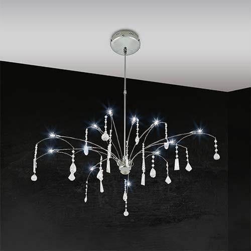 Crystal Chandelier With Adjustable Suspension