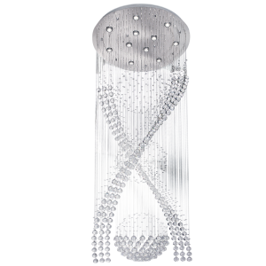 Brightstar Stunning Stainless Steel and Crystal Chandelier (CH234/11)