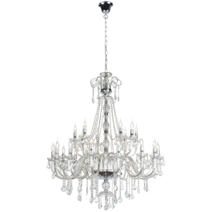 Brightstar Exquisite 24-Light Crystal Chandelier (CH3050/24)