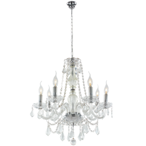 Brightstar Exquisite Crystal Chandelier - 6 Light SES Fitting