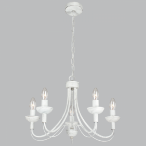 Brightstar Fossil Metal Chandelier - 5 Light Design
