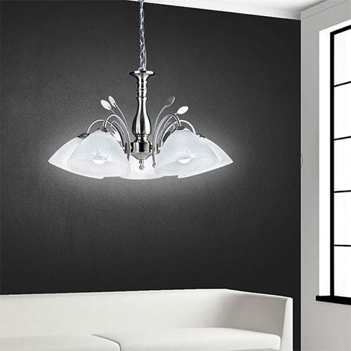 Satin Chrome Chandelier