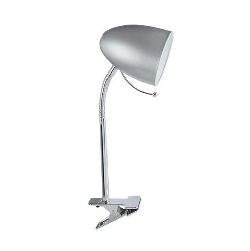 Polished Chrome Clip-On Desk Lamp 60W