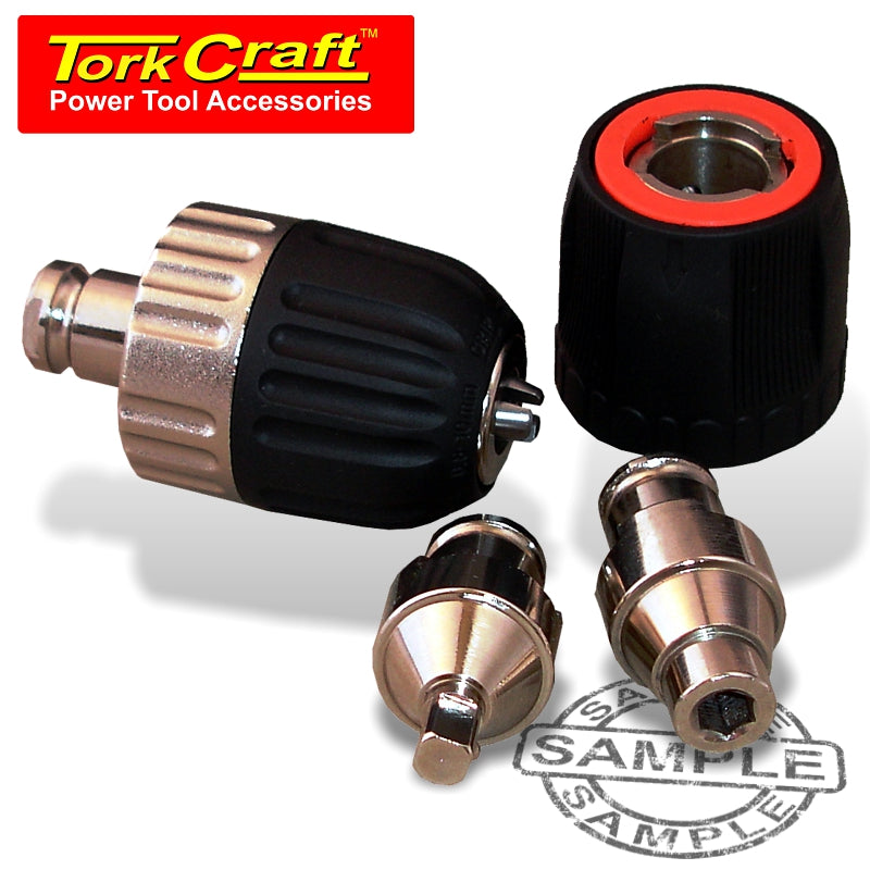 Quick Change 10Mm Chuck Set 4 Piece Keyless