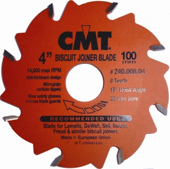 Biscuit Joiner Replacement Blade 8T 100 X 22Mm