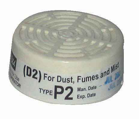Respirator Com Spare Filter Dust D2 Per2