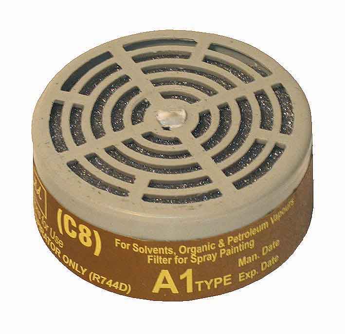 RESPIRATOR COM SPARE FILTER PAINT C8PER2
