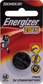 Energizer 2016 Bp1 3V Lithium Coin Battery 1Pack (Moq 12)