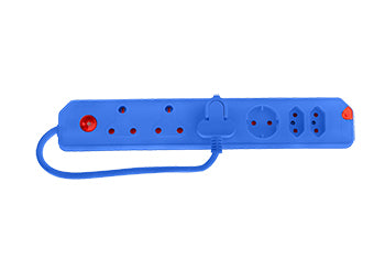 Multiplug  6Way 3X16A 2X5A 1Xsch Blue