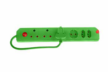 Multiplug 6Way 3X16A 2X5A 1Xsch Green