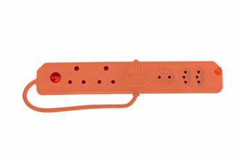 Multiplug  6Way 3X16A 2X5A 1Xsch Orange