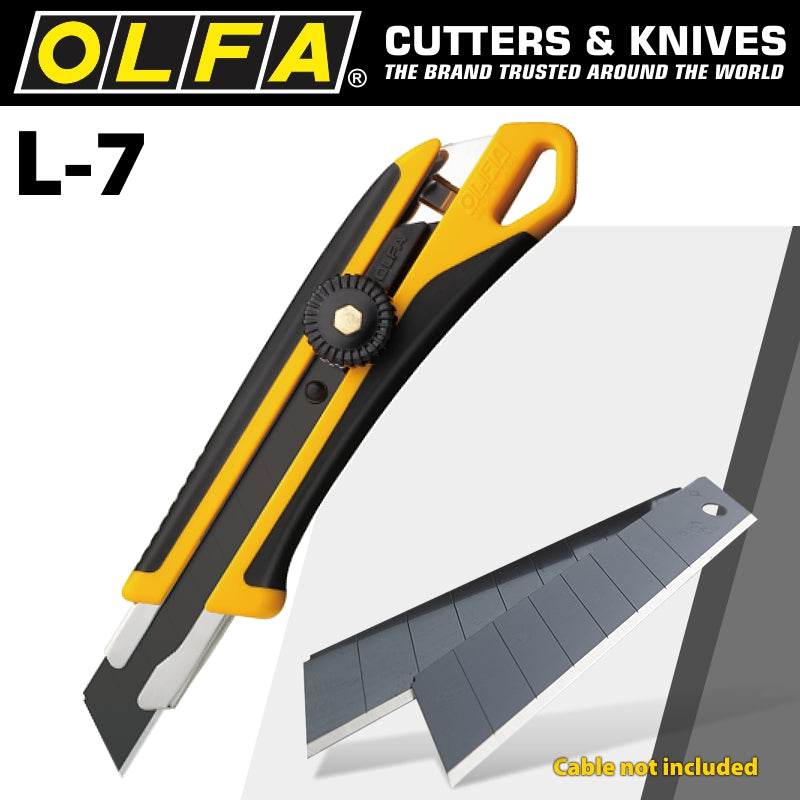 Olfa 18Mm Heavy Duty Wheel Lock  Cutter With X5 Free Lbb Blades