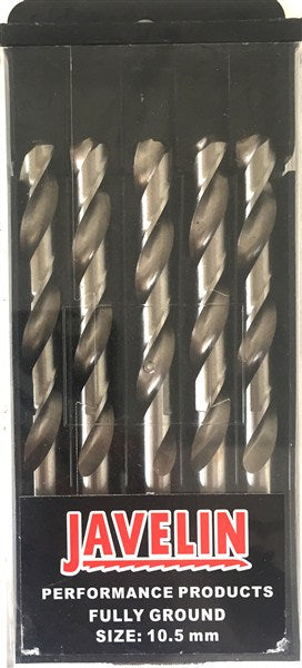 Drill Bit Hss Pkt5  10.5Mm Din338