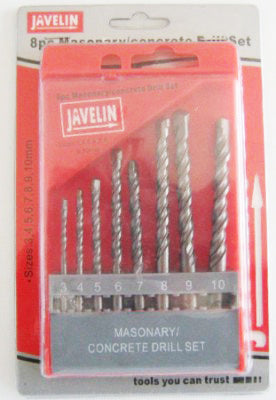 Drill Bit Set Concrete 5Pce Hq