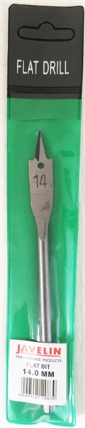 Drill Bit Flat Wood Sleeve 14.0Mm Jav