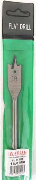 Drill Bit Flat Wood Sleeve 18.0Mm Jav