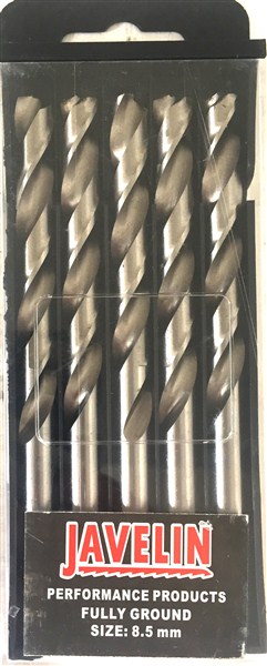 Drill Bit Hss Pkt5 8.5Mm Din 338